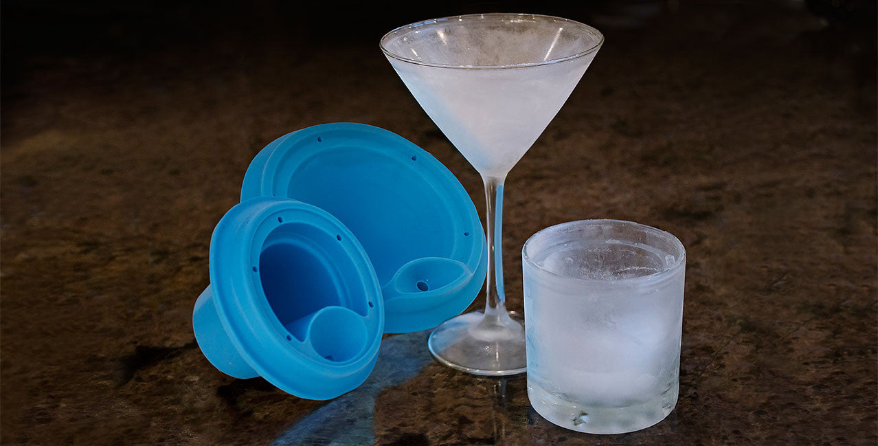 IceLiners Silicone Molds for Martini and Rocks Glasses
